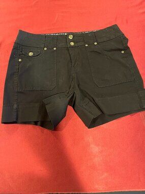 Dakota Blue Black Cotton Shorts Size 10